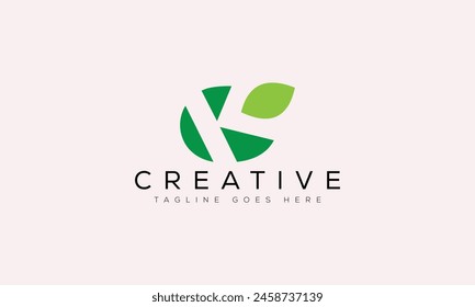 Ilustración vectorial de Plantilla de diseño de logotipo de letra K