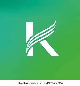 Letter K logo design template.