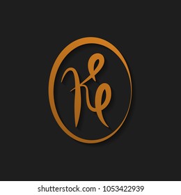 Letter K logo design vector template.