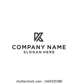 letter k logo design vector illustration template