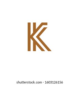 letter K logo design vector template sign icon