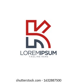 Letter K Logo Design Vector Template