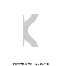 letter k logo design vector icon