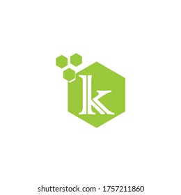 letter k logo design vector