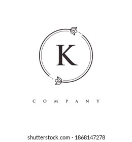 letter K logo design vector
