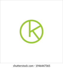 signo vectorial de diseño de logotipo K de letra