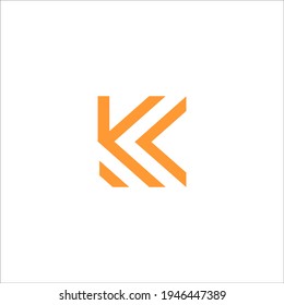 signo vectorial de diseño de logotipo K de letra