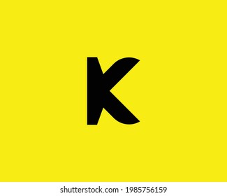 Letter K logo design vector template