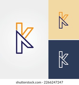 Vector de diseño de logotipo de letra K