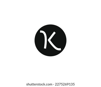 plantilla vectorial de diseño de logotipo K de letra