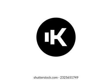 Logo-Design-Vektorgrafik von Letter K 