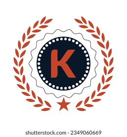 letter k logo design vector