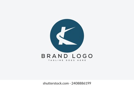 letter K logo design vector template design for brand.