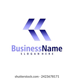 Letter K logo design vector. Creative Initial K logo concepts template