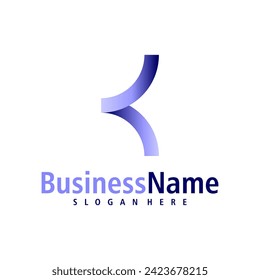 Letter K logo design vector. Creative Initial K logo concepts template