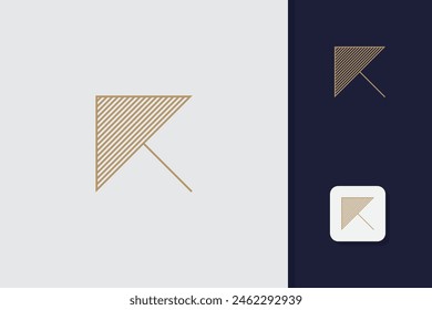 letter k logo design vector template