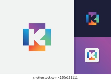 letter k logo design vector template