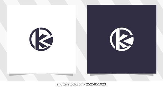 letter k logo design vector
