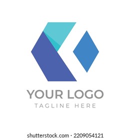 Letter K logo design for your technology business