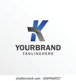 letter K logo. Elegant identity design. Alphabet logo design template