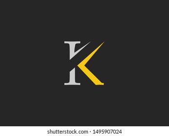 Letter K Logo icon. Creative  Design with dot shape letter K for business, technology, finance, network, start up and more brand.