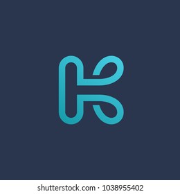 Letter K logo icon design template elements