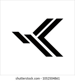Letter K logo icon design template. Trendy Minimal Monogram emblem design concept. Graphic Alphabet Symbol for Corporate Business Identity. Creative Vector element
