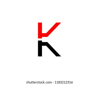 Letter K logo icon design template elements