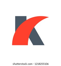 Letter K logo. Icon design. Template elements - vector sign