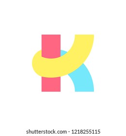 Letter K logo. Icon design. Template elements - vector sign