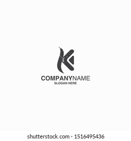 Letter K Logo Icon Design Template Stock Vector