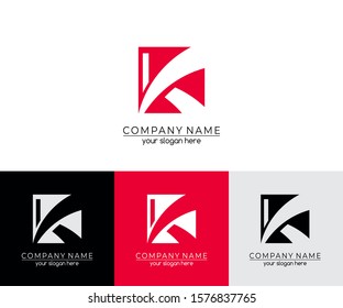 Letter K logo icon design template elements. personal monogram. Vector element