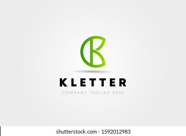 Letter K logo icon design template elements