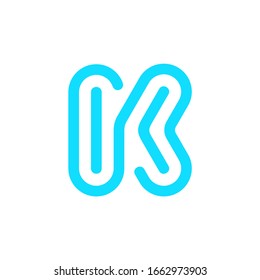 Letter K logo. Icon design. Template elements - vector sign