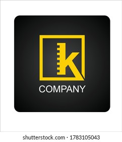 Design-Vorlagenelemente für das Logo Buchstabe K