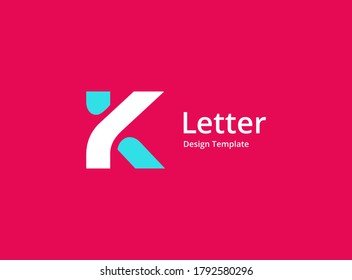 Letter K logo icon design template elements