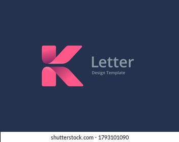 Letter K logo icon design template elements