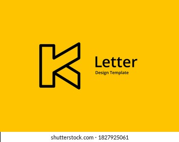 Letter K logo icon design template elements