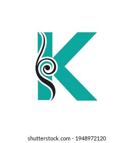 Letter K logo icon design template elements