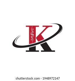 Letter K logo icon design template elements
