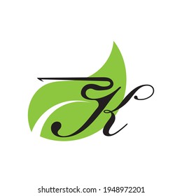 Letter K logo icon design template elements