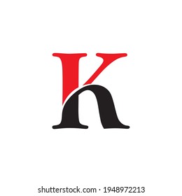 Letter K logo icon design template elements