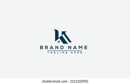Elementos de la plantilla de diseño del icono del logotipo K de la letra 