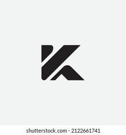 Letter K logo icon design template elements. Modern alphabet vector design