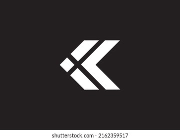 Elementos de la plantilla de diseño del icono del logotipo K de la letra