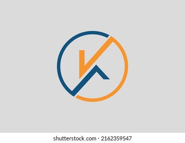 Letter K logo icon design template elements
