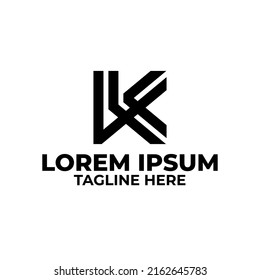 Letter K logo icon design template elements
