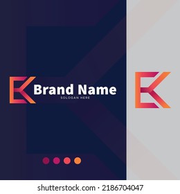 Letter K logo icon design, Alphabet K logo template.