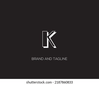 Letter K logo icon design template elements. Modern alphabet vector design