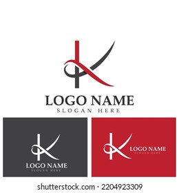 plantilla de diseño de iconos de logotipo de letra k